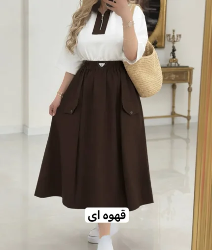 ست تیشرت و دامن پرادا