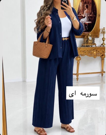 شومیز شلوار طرح دار مراکشی