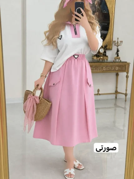 ست تیشرت و دامن پرادا