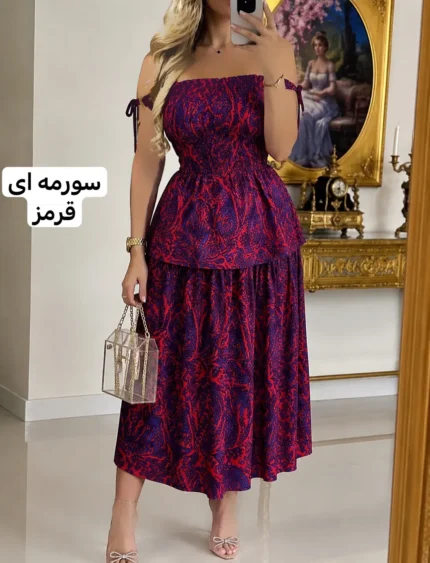 ست تاپ و دامن نخل