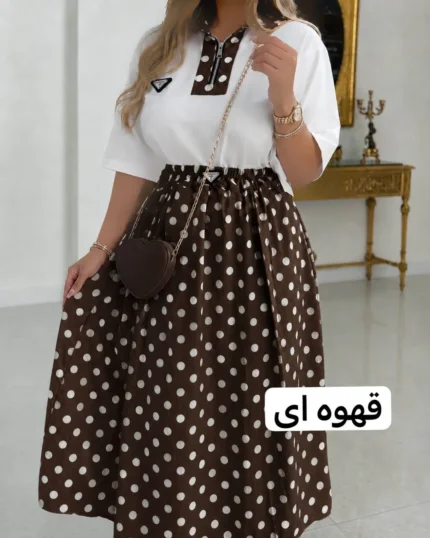 تیشرت و دامن توپی پرادا