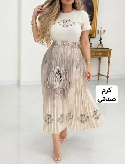 تیشرت دامن طرح برند