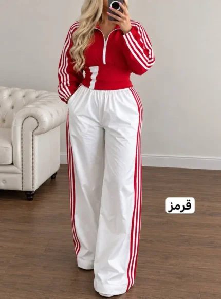 ست بامبر و شلوار گنی پشت بندی